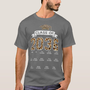 Klasse von 2036 wächst mit mir Handprint Leopard P T-Shirt