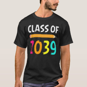 Klasse von 2039 mit Farbstift wachsen T-Shirt
