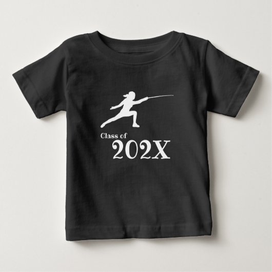 Klasse von 20?? Girl Fencing Team Baby T-shirt (Vorderseite)