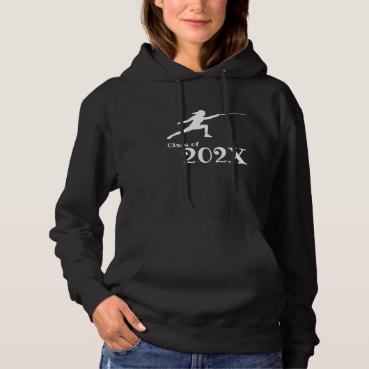 Klasse von 20?? Girl Fencing Team Hoodie (Vorderseite)