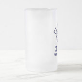 Klasse von 20?? mattglas bierglas (Mittel)