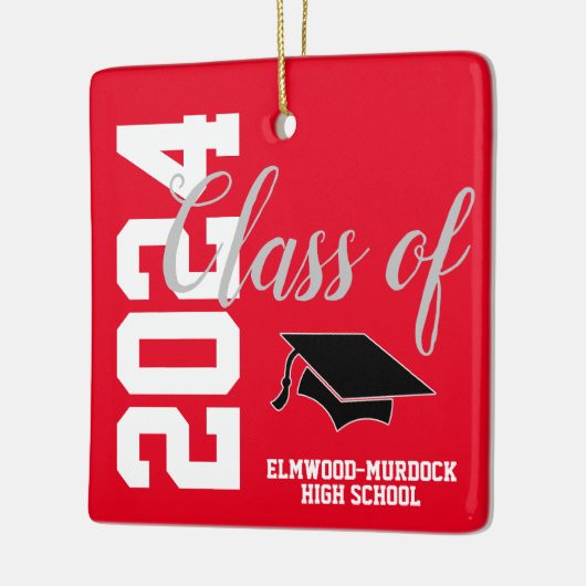 Klasse von 24 Personalisierten Abschlüssen Keramikornament (Links)