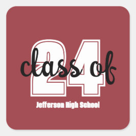 Klasse von (24) Sonderrangbediensteten Quadratischer Aufkleber