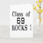 Klasse von '69 Felsen! Gruß-Karte Karte (Gelbe Blume)
