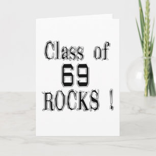 Klasse von '69 Felsen! Gruß-Karte Karte