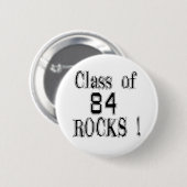 Klasse von '84 Felsen! Knopf Button (Vorne & Hinten)