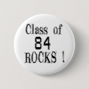 Klasse von '84 Felsen! Knopf Button