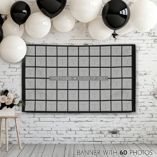 Klasse von — Abschluss 60 Foto - Farbe bearbeiten Banner