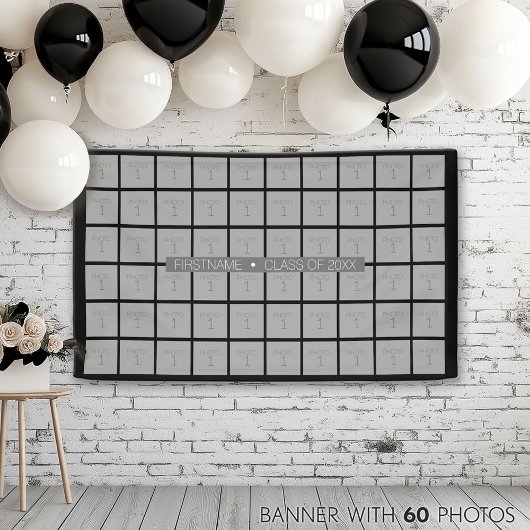 Klasse von — Abschluss 60 Foto - Farbe bearbeiten Banner