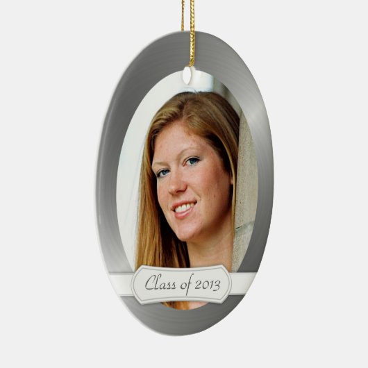 Klasse von Abschluss-Andenken 2014 mit Ihrem Foto Keramik Ornament (Rechts)