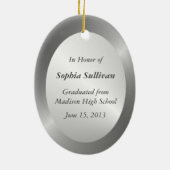 Klasse von Abschluss-Andenken 2014 mit Ihrem Foto Keramik Ornament (Hinten)