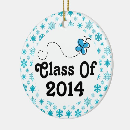 Klasse von Abschluss-Geschenk-Weihnachtsverzierung Keramikornament (Links)