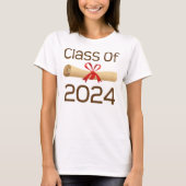 Klasse von Abschluss-Geschenken 2024 T-Shirt (Vorderseite)