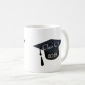 Klasse von Abschluss-Kappe 2014 Kaffeetasse (VorderseiteRechts)