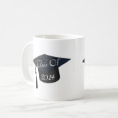 Klasse von Abschluss-Kappe 2014 Kaffeetasse (Vorderseite Links)