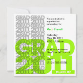 Klasse von Abschluss-Party Einladung 2011 03D (Rückseite)