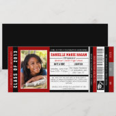 Klasse von Abschluss VIP-Aufnahme-Karte 2013 Einladung (Vorne/Hinten)