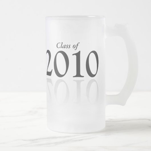 Klasse von Abschlussgeschenk-Bier Stein 2010 Mattglas Bierglas (Rechts)