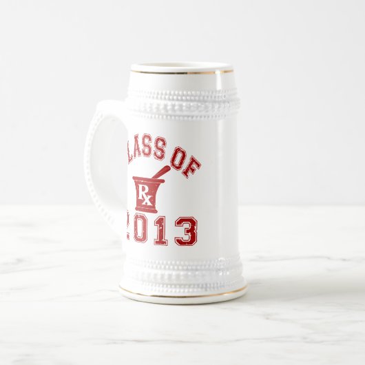 Klasse von Apotheker 2013 Bierglas (Vorderseite Links)