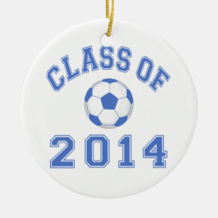 Klasse von Fußball 2014 - Blau Keramikornament