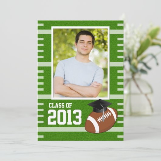 Klasse von Fußball-Abschluss 2013 Einladung (Stehend Vorderseite)