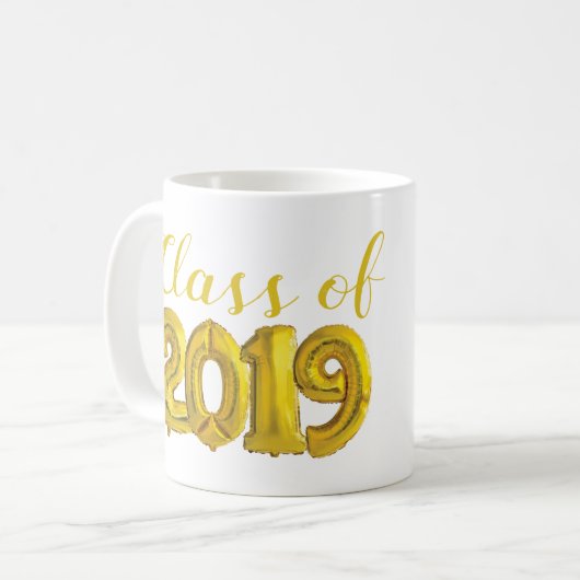 Klasse von Gold 2019 steigt Tasse für Absolvent im (Vorderseite Links)