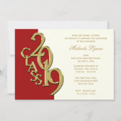 Klasse von Grad Gold Red Ivory 2019 Einladung (Vorderseite)