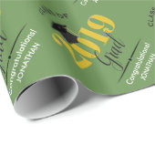 Klasse von Grün 2019 u. Gold des Absolvent-| Geschenkpapier (Rolleneckpunkt)