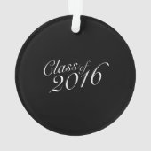 Klasse von Highschool 2016 Absolvent Ornament (Rückseite)