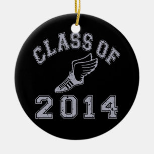 Klasse von Leichtathletik 2014 - Grau 2 Keramik Ornament
