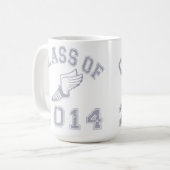 Klasse von Leichtathletik-Grau 2014 2 Kaffeetasse (Vorderseite Links)