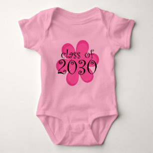 Klasse von rosa Blume 2030 Baby Strampler