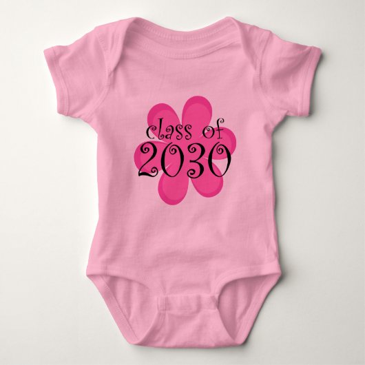 Klasse von rosa Blume 2030 Baby Strampler (Vorderseite)