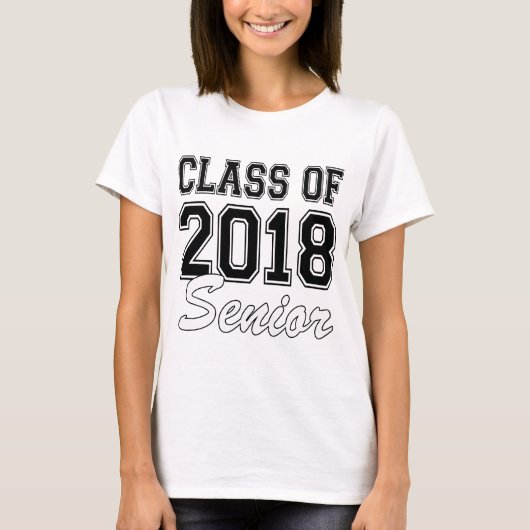 Klasse von Senior 2018 T-Shirt (Vorderseite)