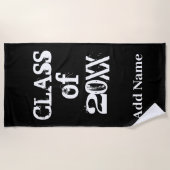 Klasse von tragen den besonders angefertigten strandtuch (Vorderseite)