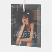 Klasse | Weihnachten im Foto Ornament Aus Glas (Vorderseite links)