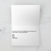 Klasse Wiedersehen, 20 Jahre. Schieferblau Einladung (Innenseite)