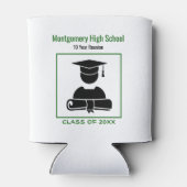 Klasse Wiedersehen Black Green Custom Memento Dosenkühler (Rückseite)