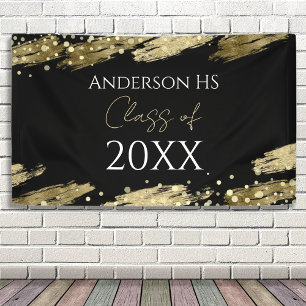 Klasse Wiedersehen Black und Gold Banner