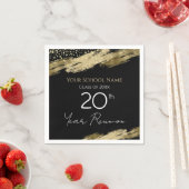 Klasse Wiedersehen Black und Gold Serviette (Beispiel)