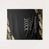 Klasse Wiedersehen Black und Gold Wandteppich (Vorderseite (Horizontal))