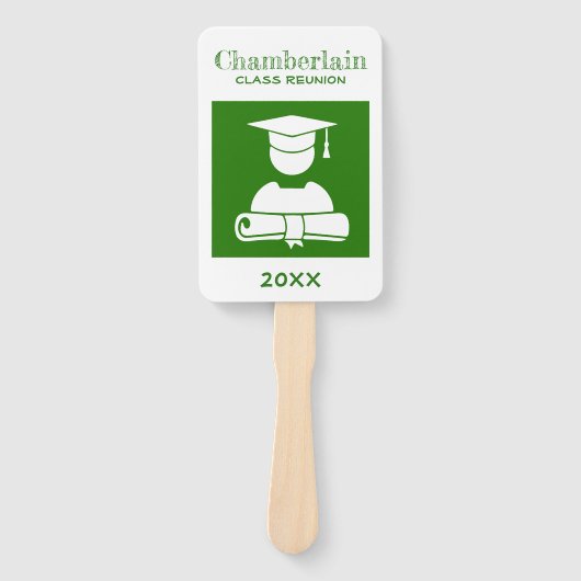 Klasse Wiedersehen Elegant-Weiß-Standard Fächer (Vorderseite)