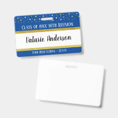 Klasse-Wiedersehen-Keepake-Identifikation Ausweis (Vorder- & Rückseite)