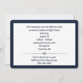 Klasse Wiedersehen mit Silver Laural Einladung (Rückseite)