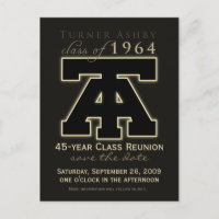 Klasse-Wiedersehen Rett-the-Date-Ankündigung