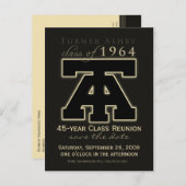 Klasse-Wiedersehen Rett-the-Date-Ankündigung Ankündigungspostkarte (Vorne/Hinten)