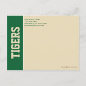 Klasse Wiedersehen Rett-the-Date-Ankündigung (grün Ankündigungspostkarte (Rückseite)