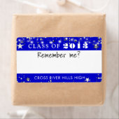 Klasse Wiedersehen Royal Blue Silver Name Tag (Insitu)