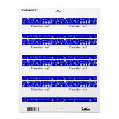 Klasse Wiedersehen Royal Blue Silver Name Tag (Vorne)