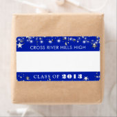 Klasse Wiedersehen Royal Blue Stars Name Tag (Insitu)